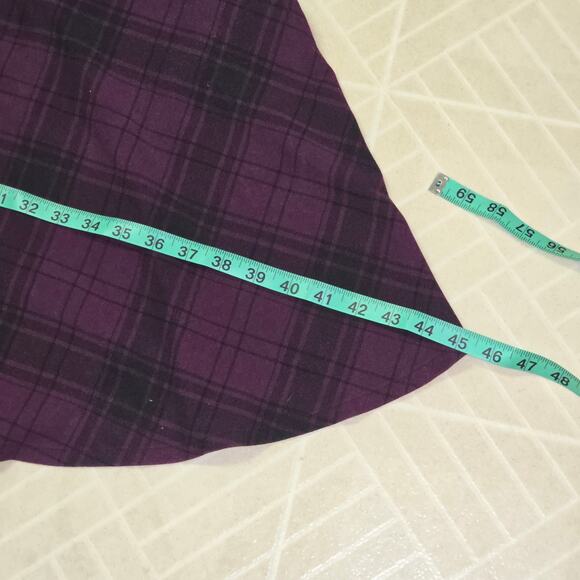 Torrid Purple Plaid Skater Skirt Size 3 - Picture 4 of 8